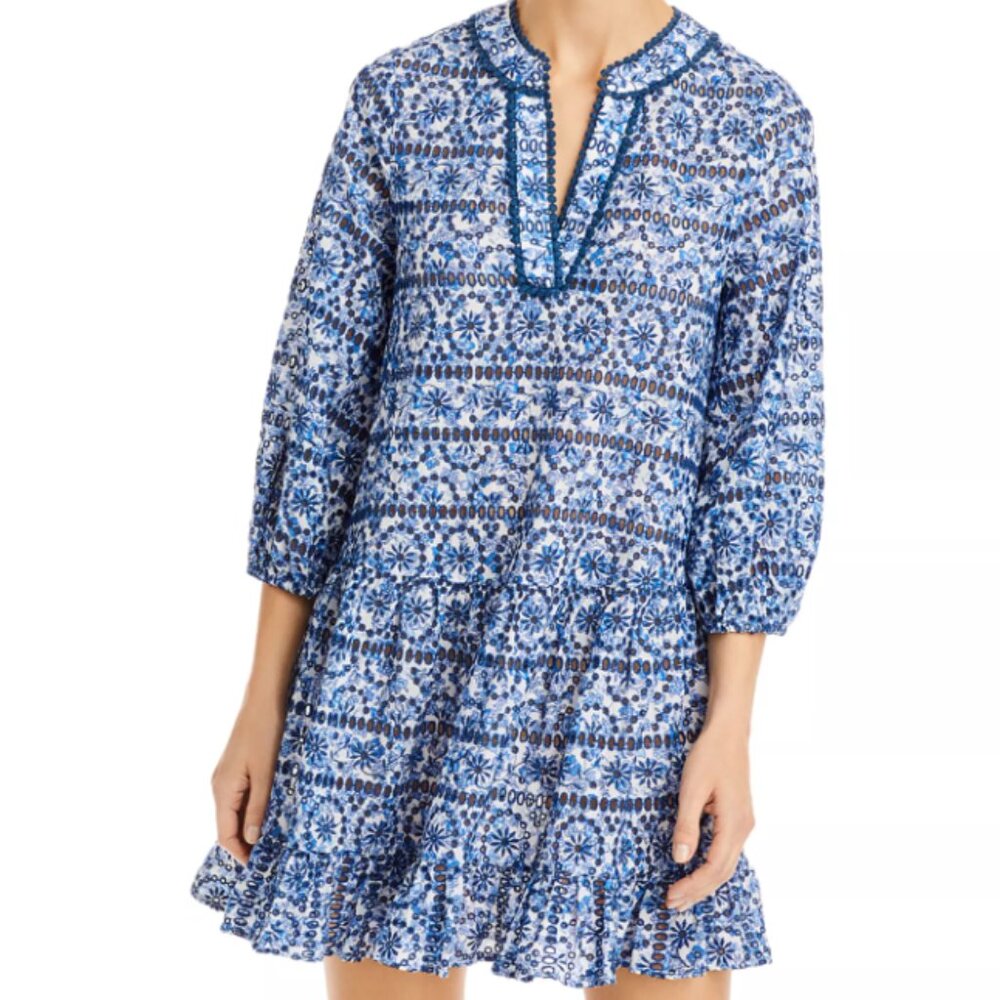 Shoshanna Printed Swim Cover-Up Dress